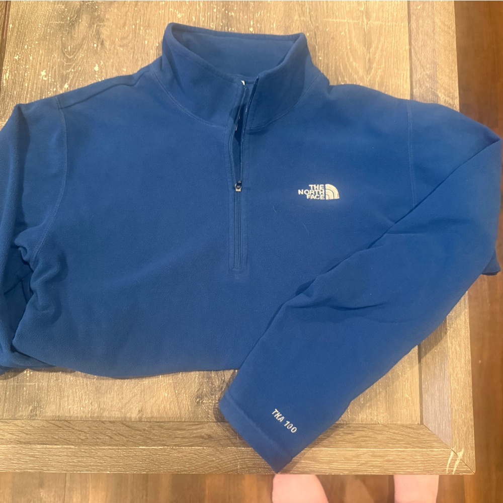 The North Face Kids Navy Blue Quarter-Zip Fleece Sweatshirt